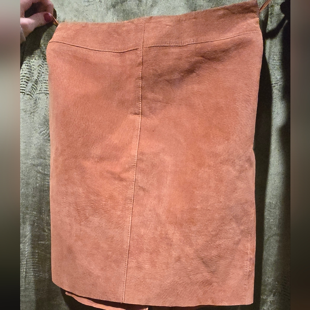 Ann Mali Genuine Leather Skirt 1/2